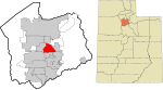 Salt Lake County Utah incorporated and unincorporated areas Murray highlighted